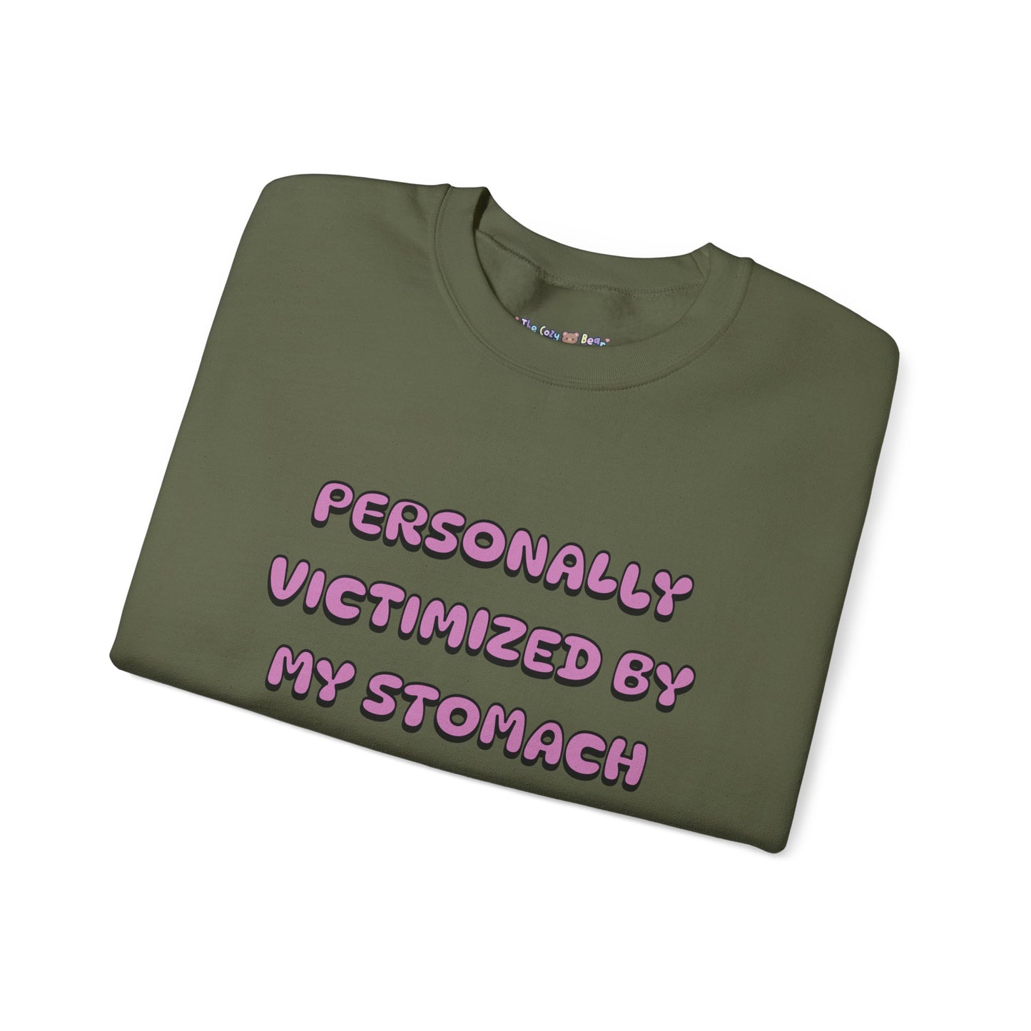 'Personally Victimized by My Stomach' Unisex Crewneck Sweatshirt