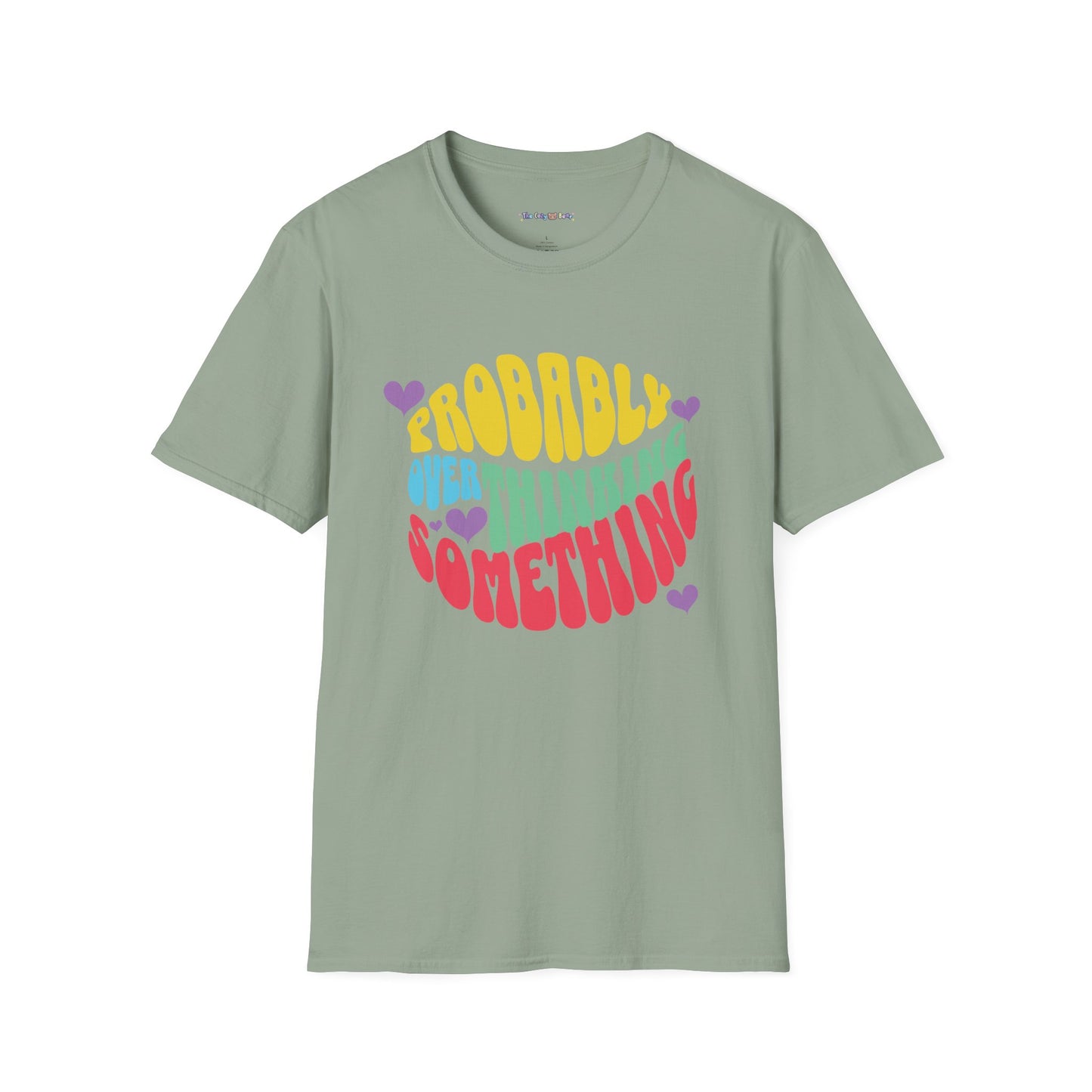 'Probably Overthinking Something' Unisex Softstyle T-Shirt