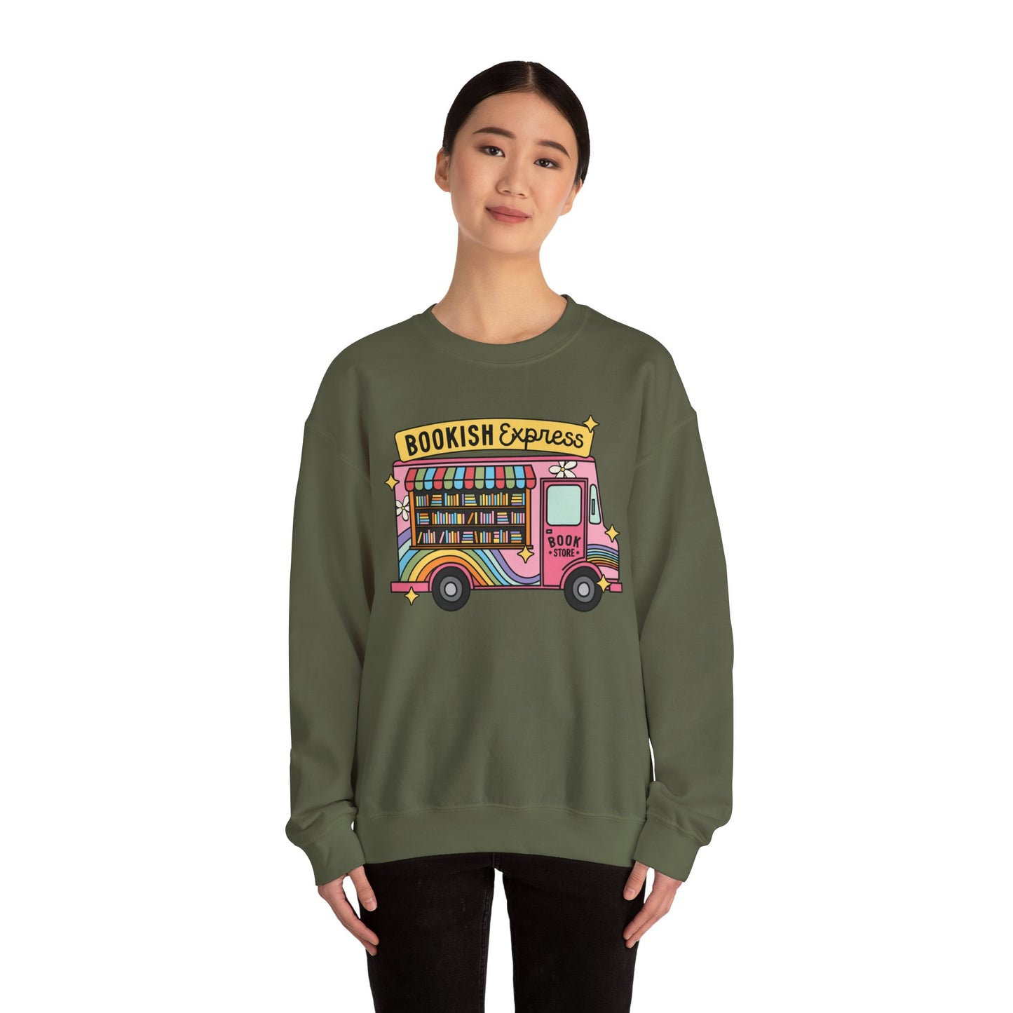 Bookish Express Unisex Heavy Blend Crewneck Sweatshirt
