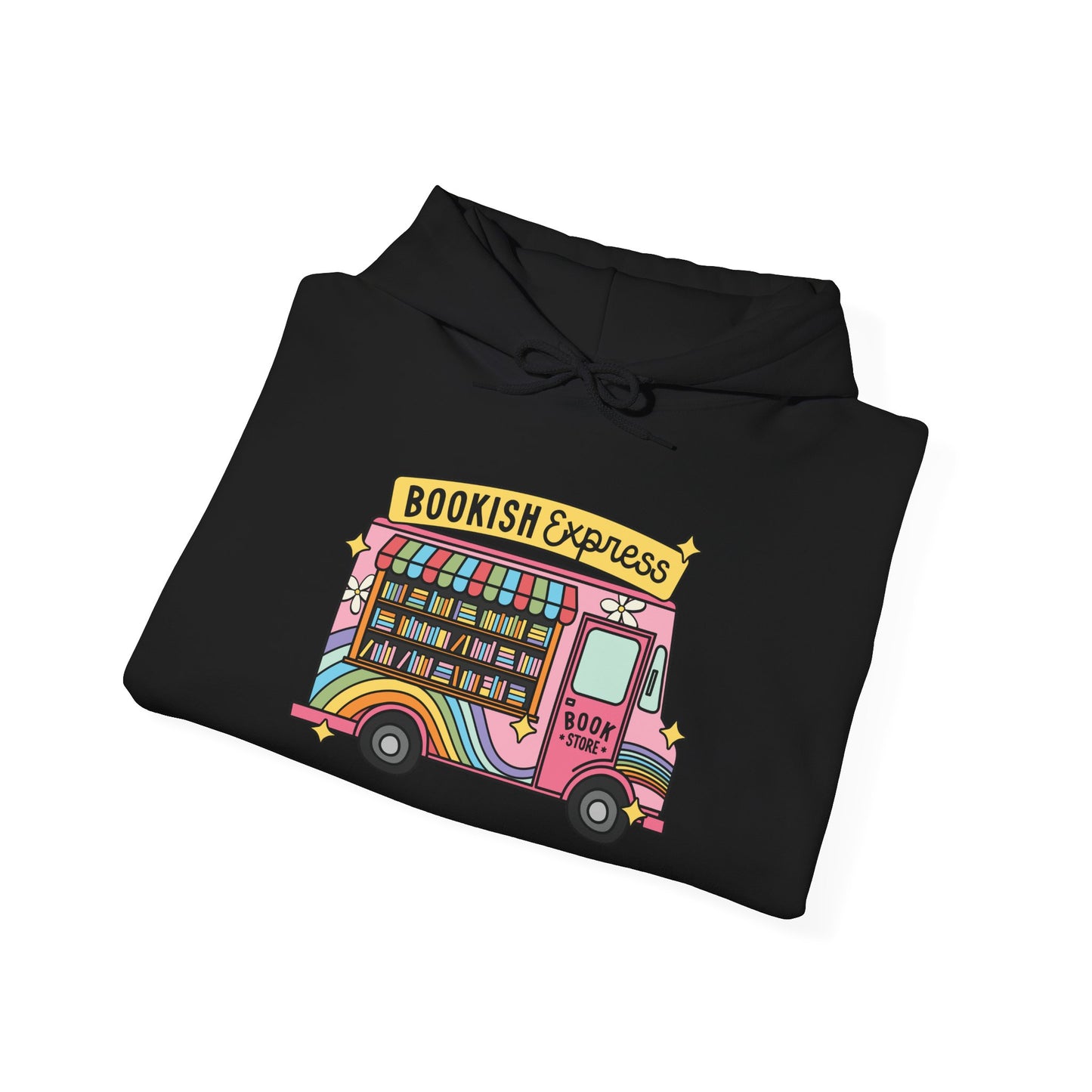 Bookish Express Hoodie - Cozy Unisex Heavy Blend Sweatshirt