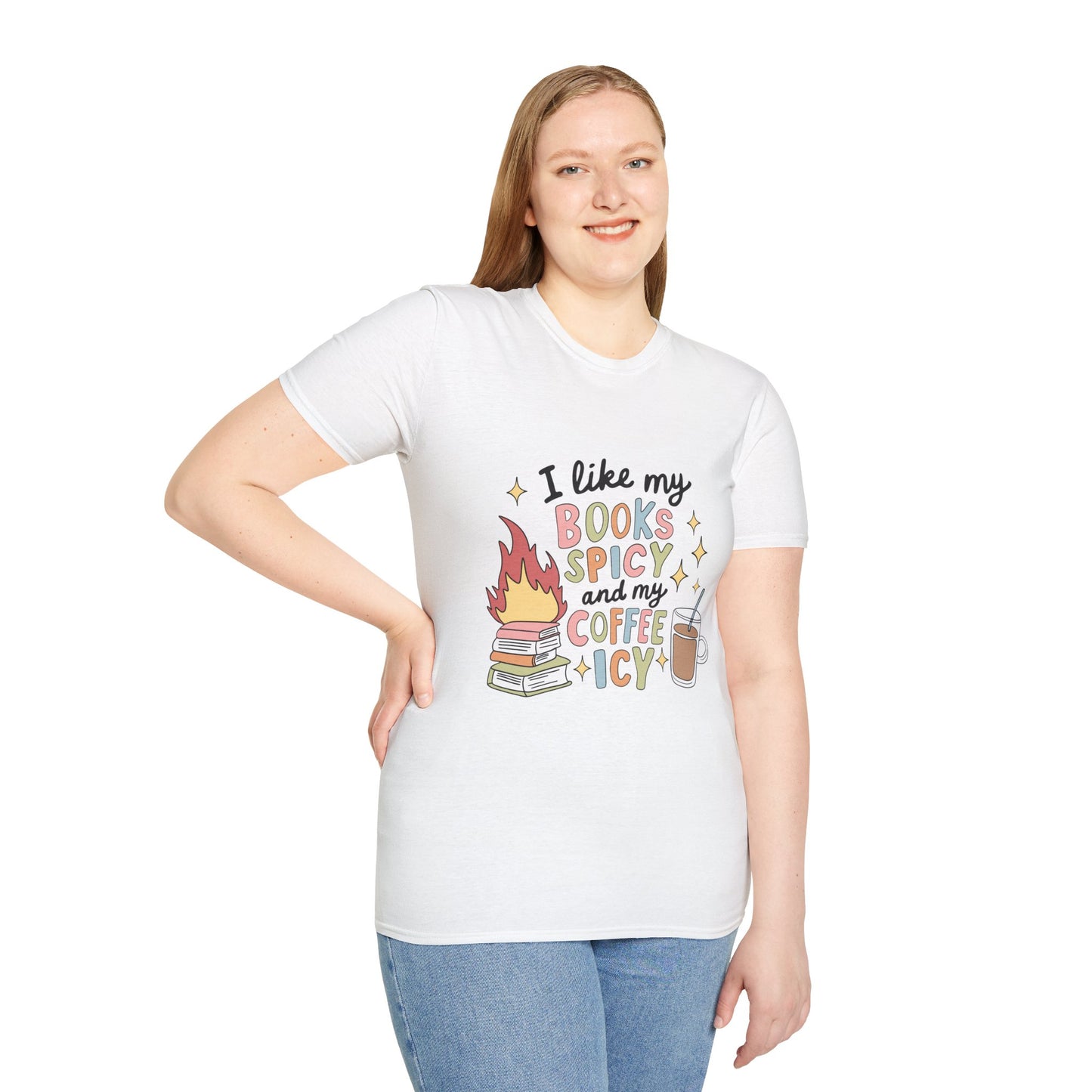 I Like My Books Spicy & Coffee Icy T-Shirt