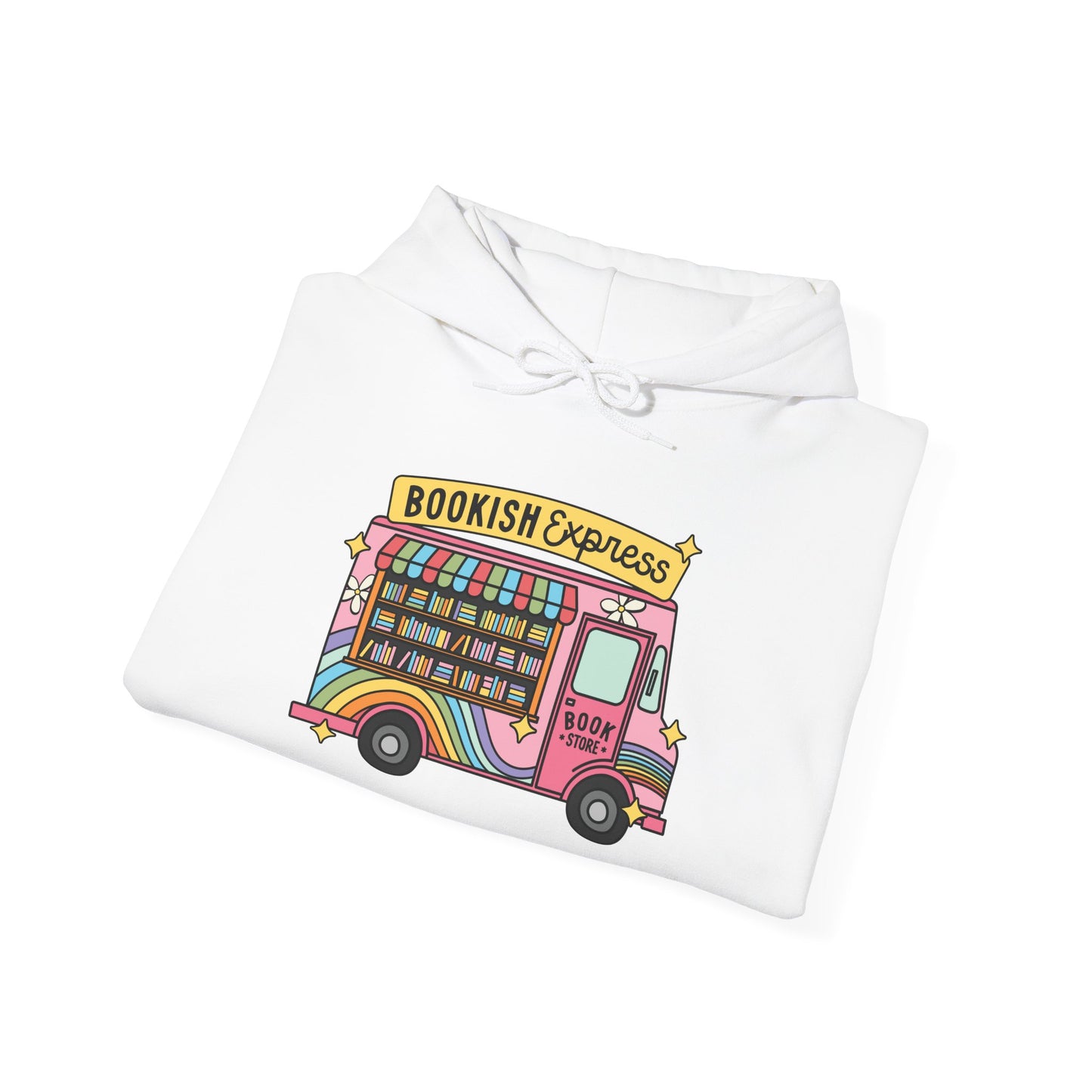 Bookish Express Hoodie - Cozy Unisex Heavy Blend Sweatshirt