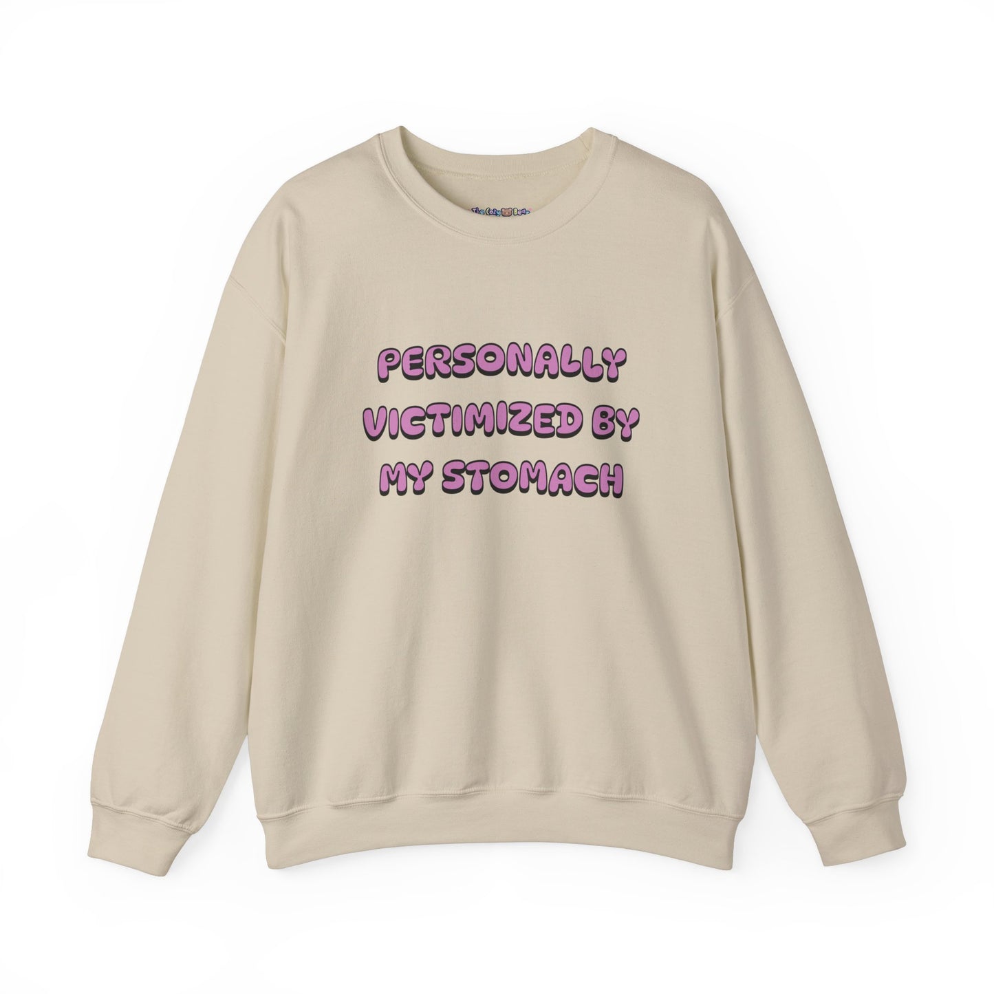 'Personally Victimized by My Stomach' Unisex Crewneck Sweatshirt