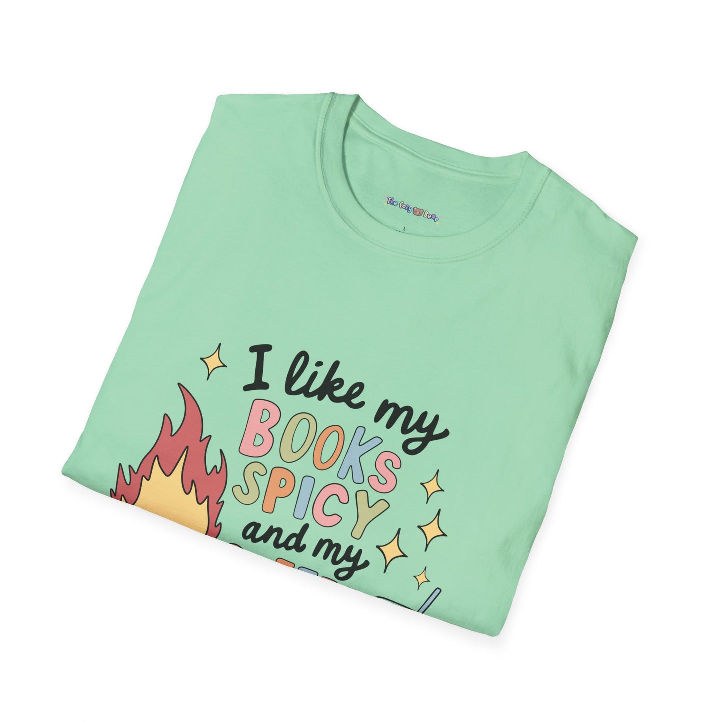 I Like My Books Spicy & Coffee Icy T-Shirt