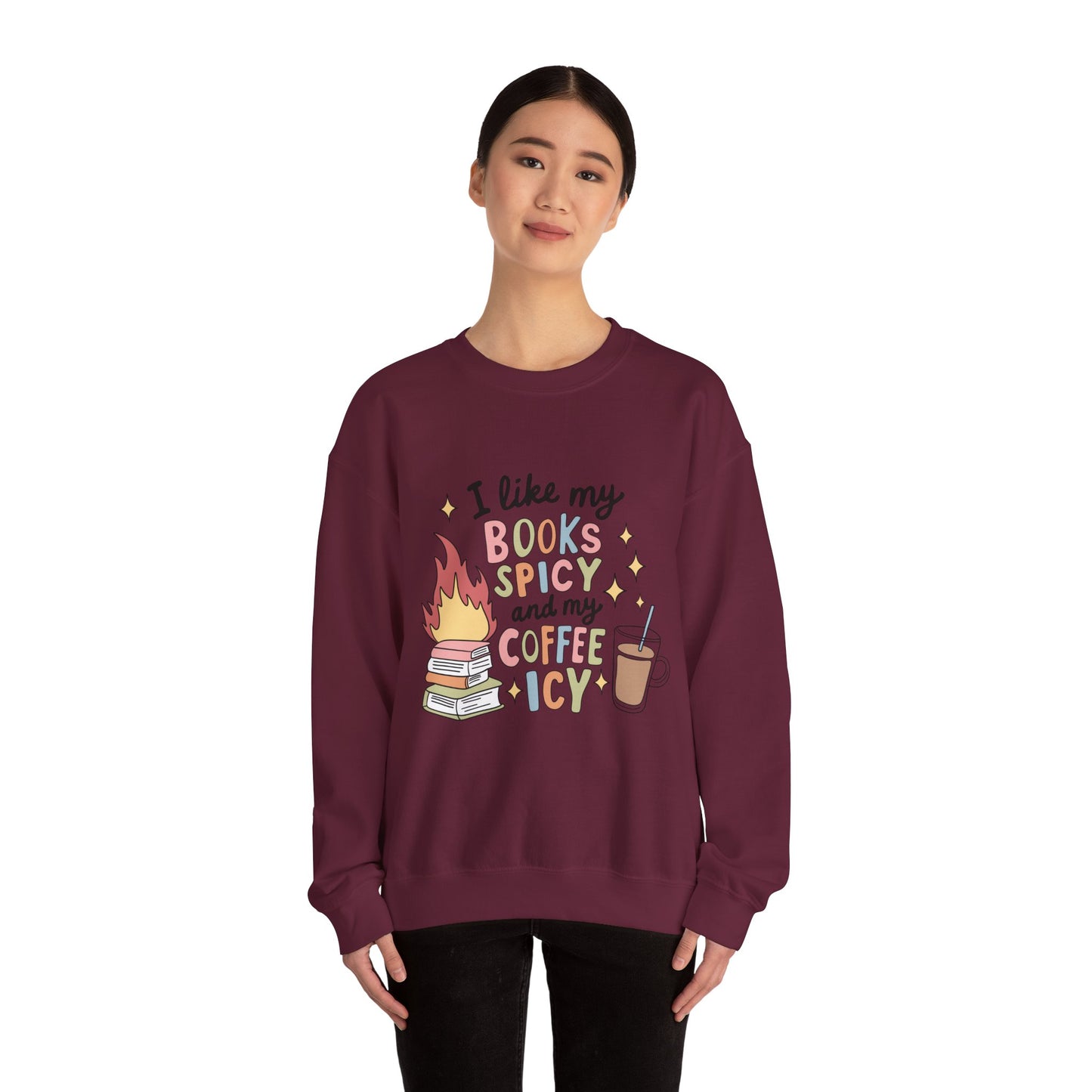 Books Spicy & Coffee Icy Unisex Sweatshirt