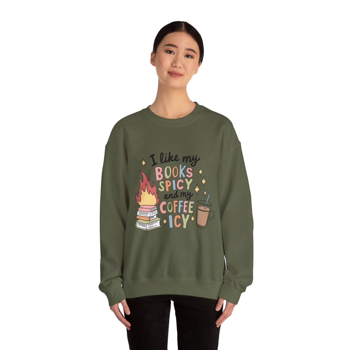 Books Spicy & Coffee Icy Unisex Sweatshirt