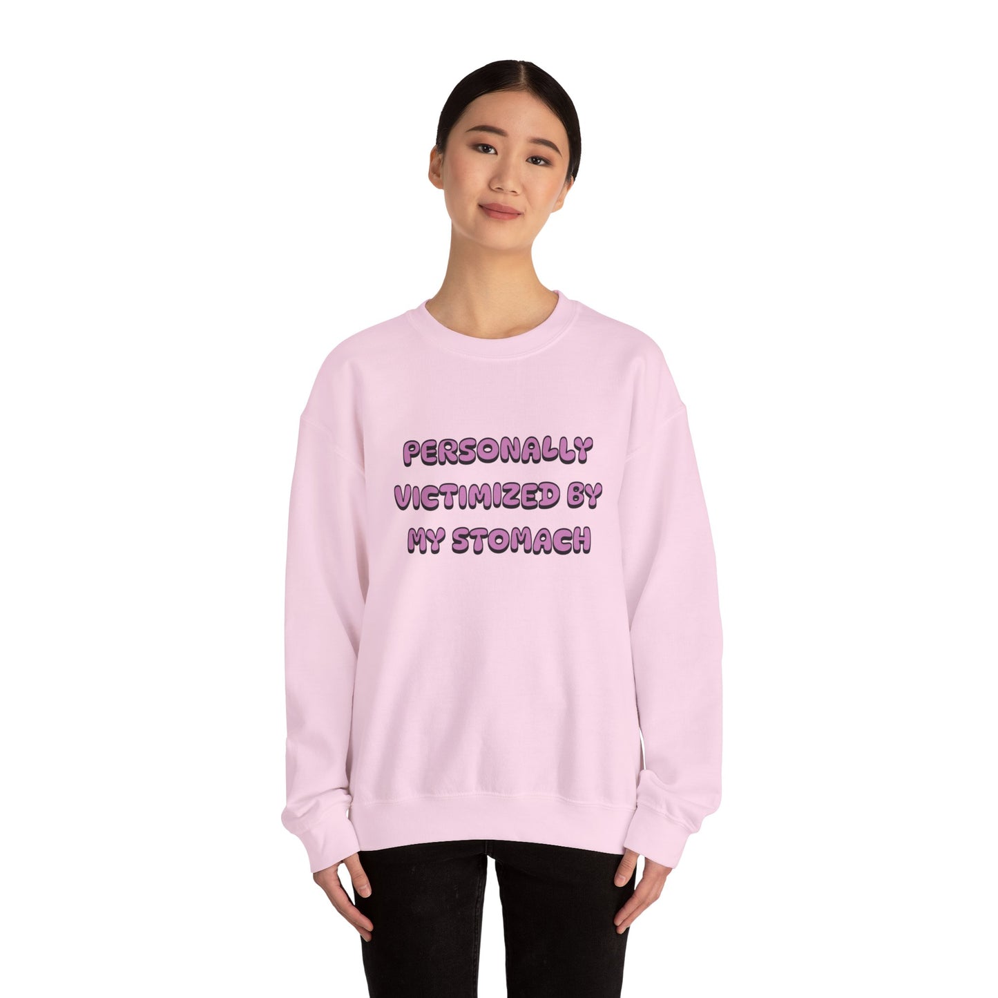 'Personally Victimized by My Stomach' Unisex Crewneck Sweatshirt