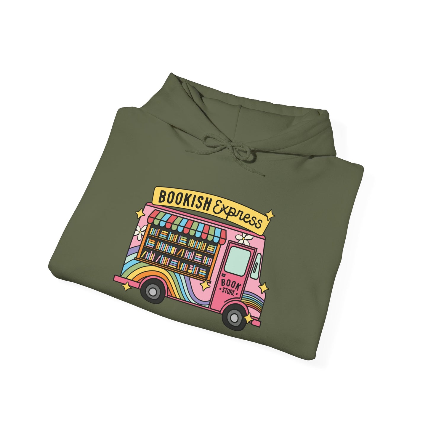 Bookish Express Hoodie - Cozy Unisex Heavy Blend Sweatshirt
