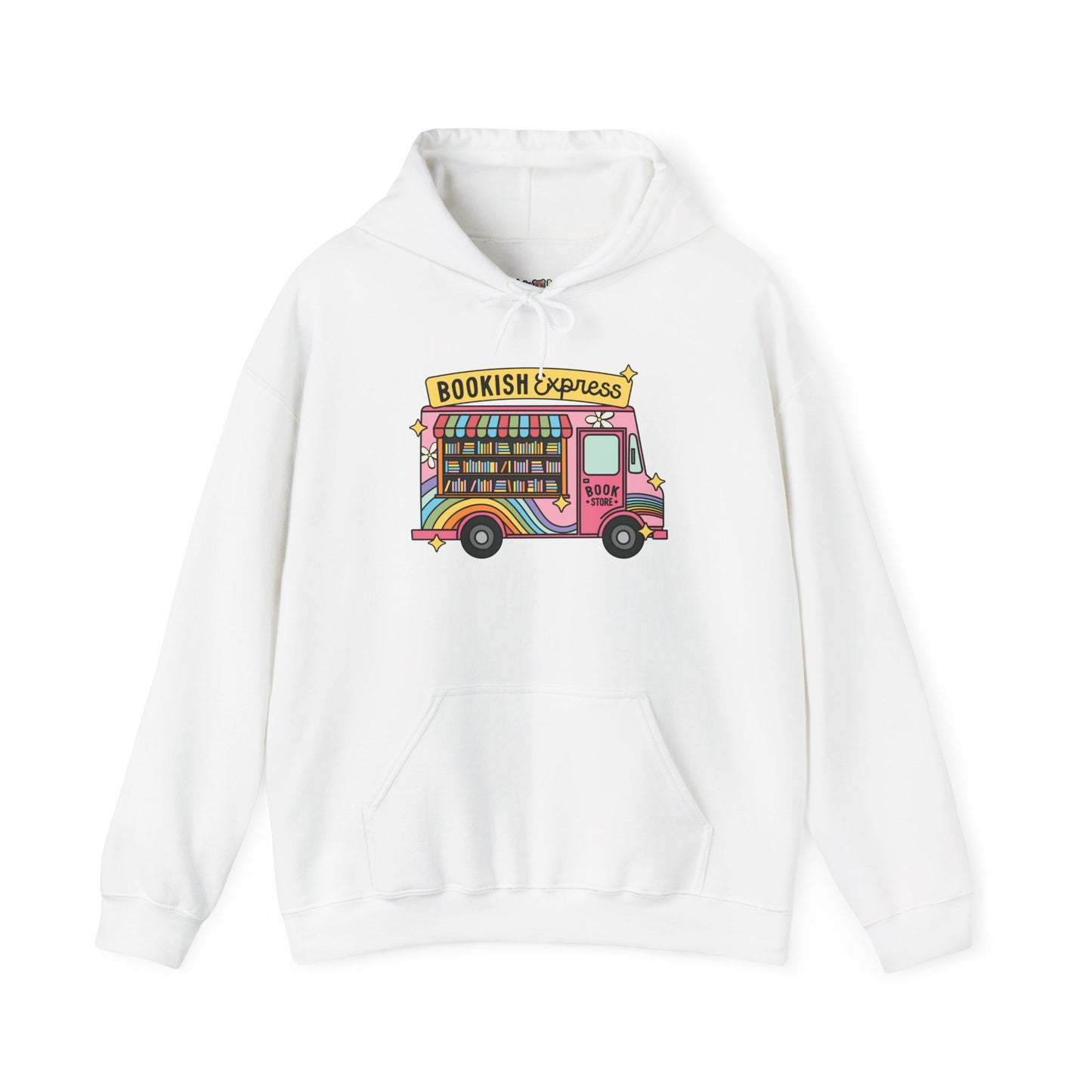 Bookish Express Hoodie - Cozy Unisex Heavy Blend Sweatshirt