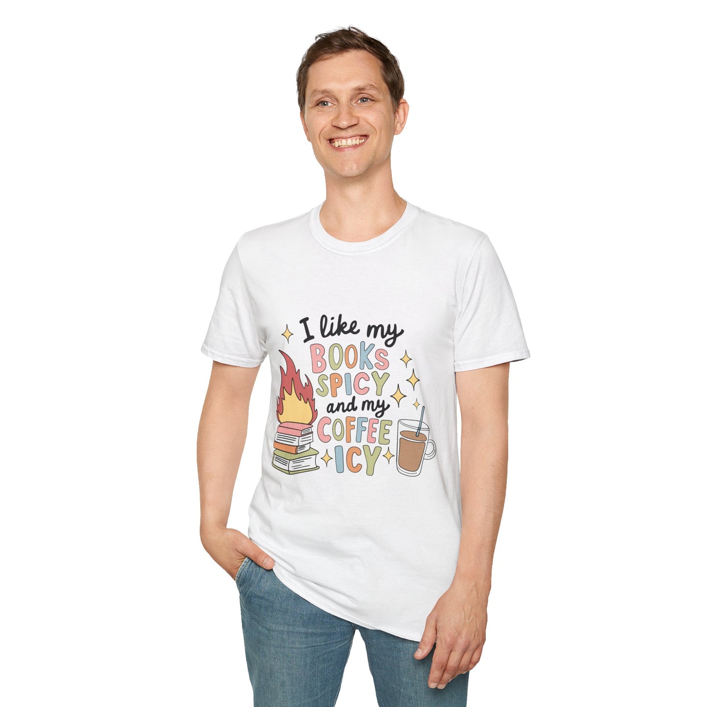I Like My Books Spicy & Coffee Icy T-Shirt