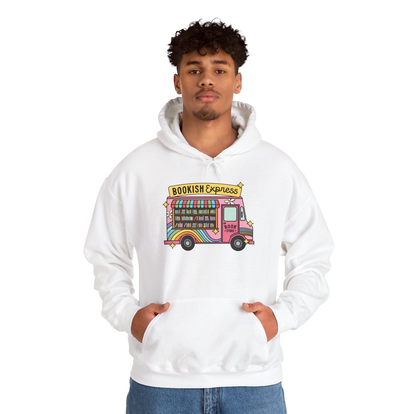 Bookish Express Hoodie - Cozy Unisex Heavy Blend Sweatshirt