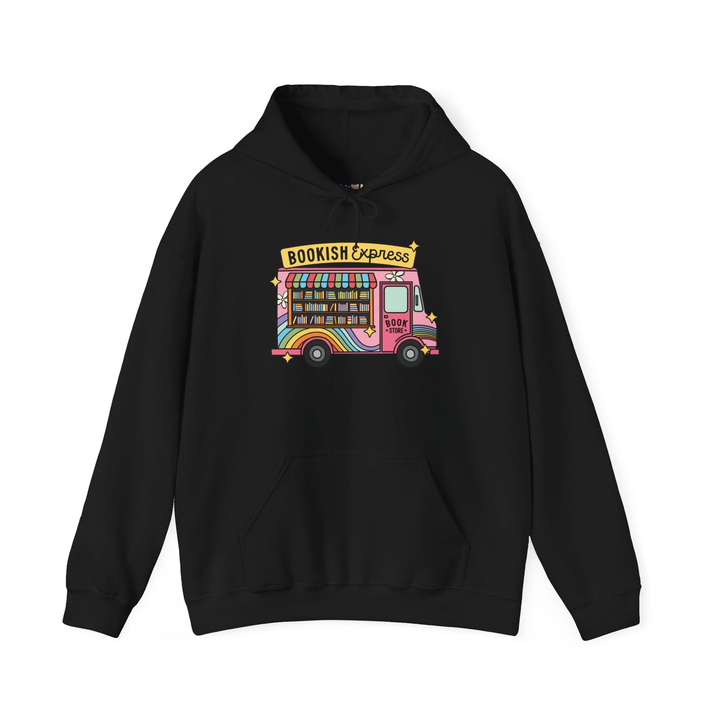 Bookish Express Hoodie - Cozy Unisex Heavy Blend Sweatshirt