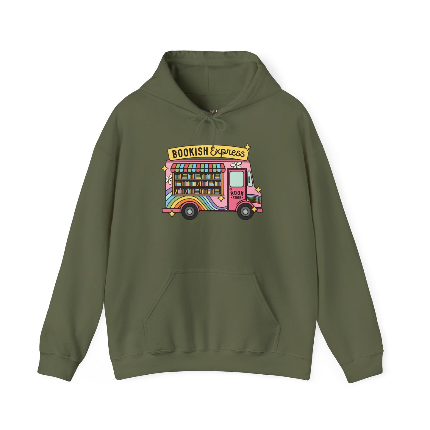 Bookish Express Hoodie - Cozy Unisex Heavy Blend Sweatshirt