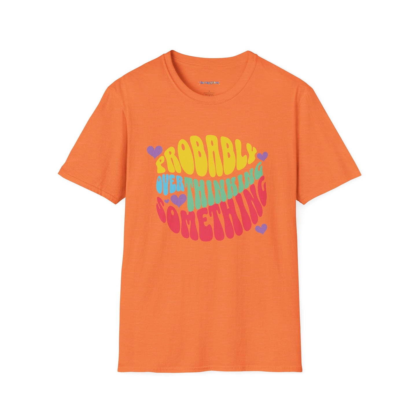 'Probably Overthinking Something' Unisex Softstyle T-Shirt