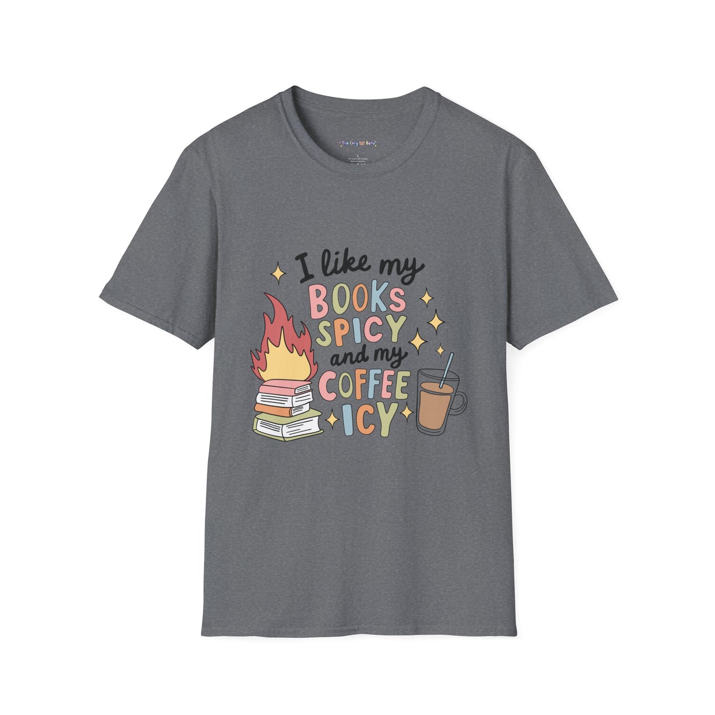 I Like My Books Spicy & Coffee Icy T-Shirt