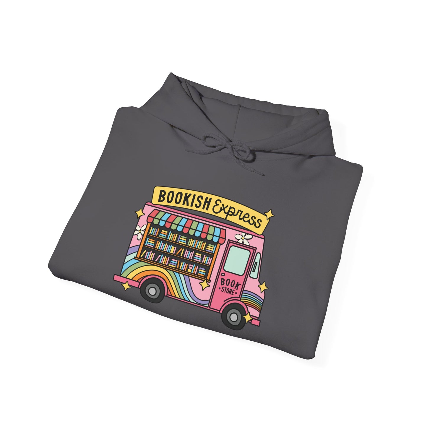 Bookish Express Hoodie - Cozy Unisex Heavy Blend Sweatshirt