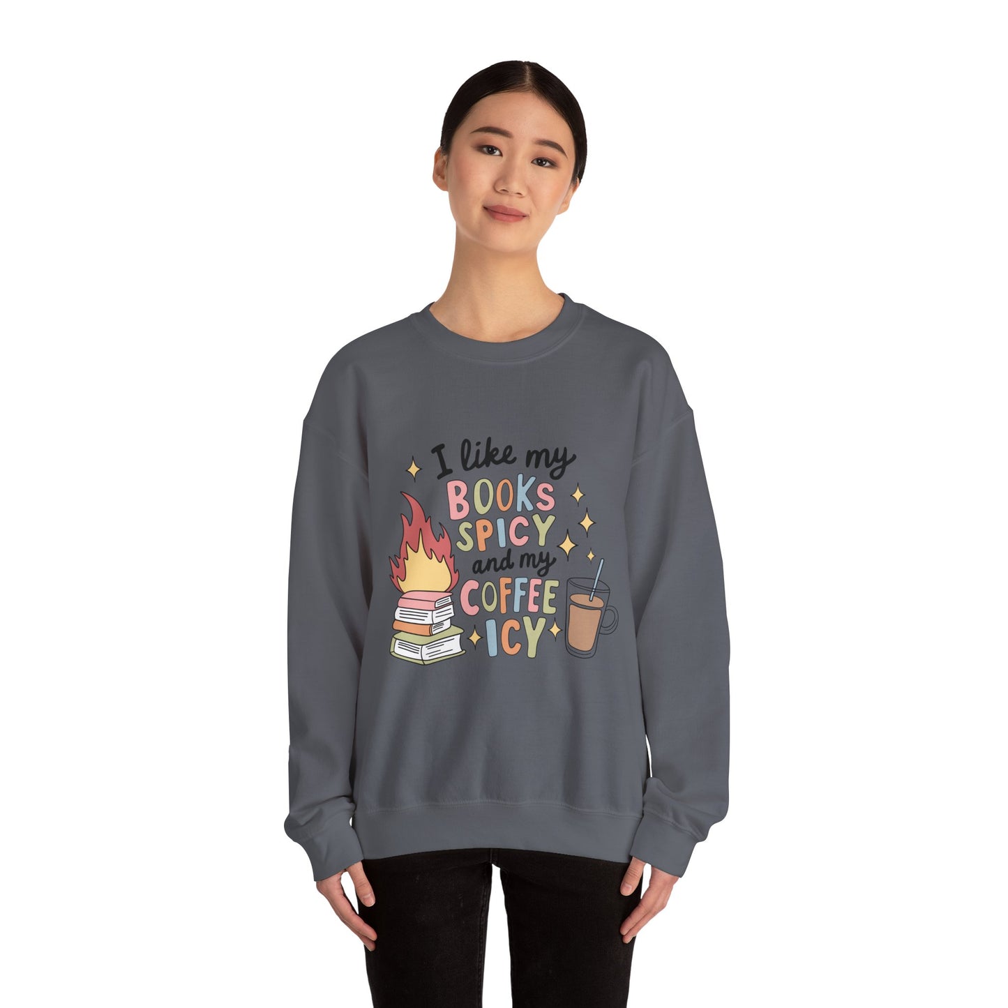 Books Spicy & Coffee Icy Unisex Sweatshirt