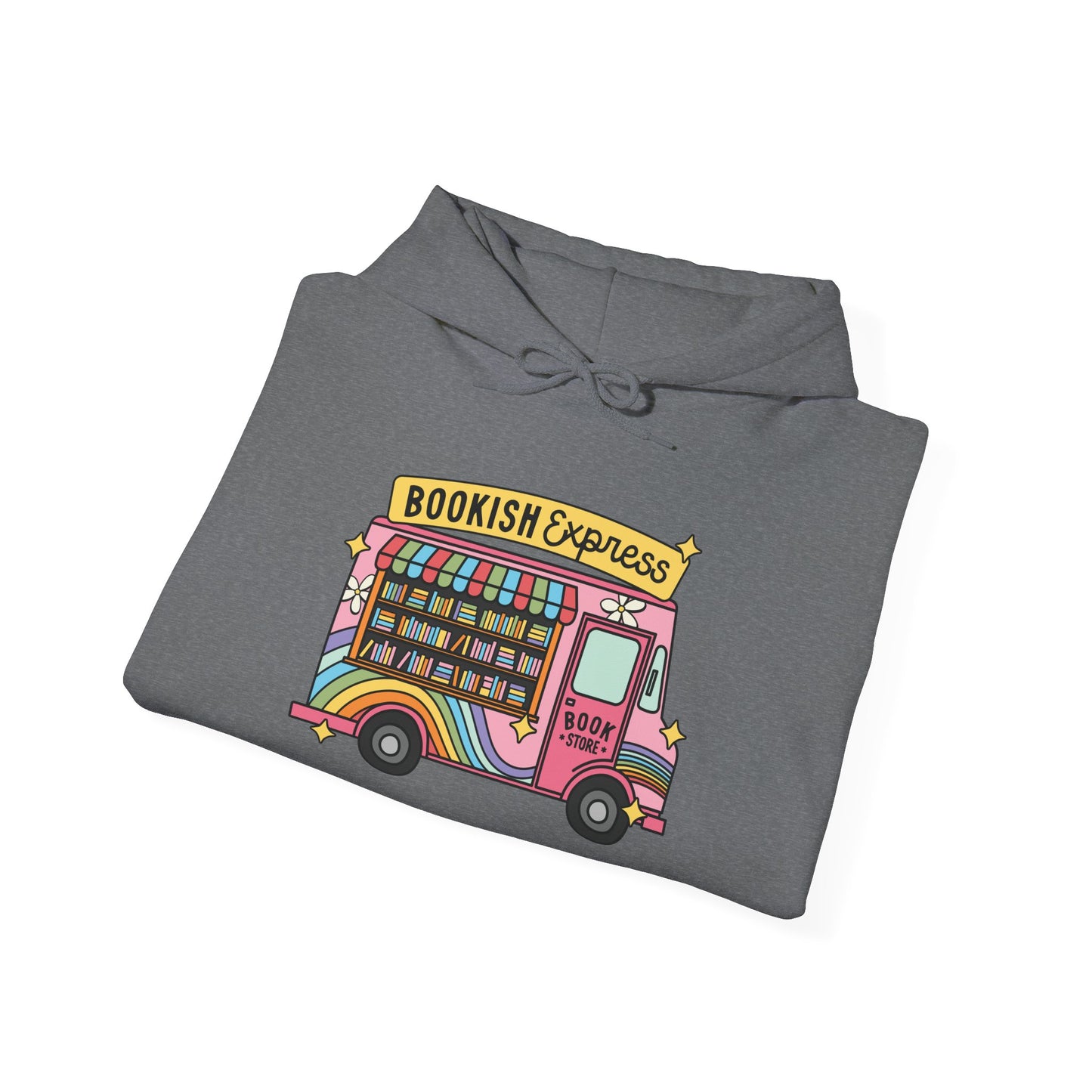 Bookish Express Hoodie - Cozy Unisex Heavy Blend Sweatshirt