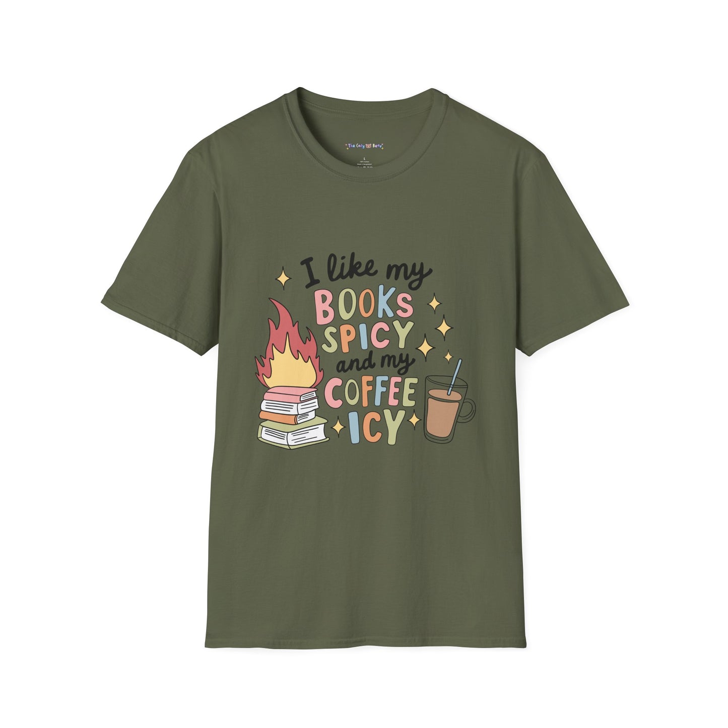 I Like My Books Spicy & Coffee Icy T-Shirt