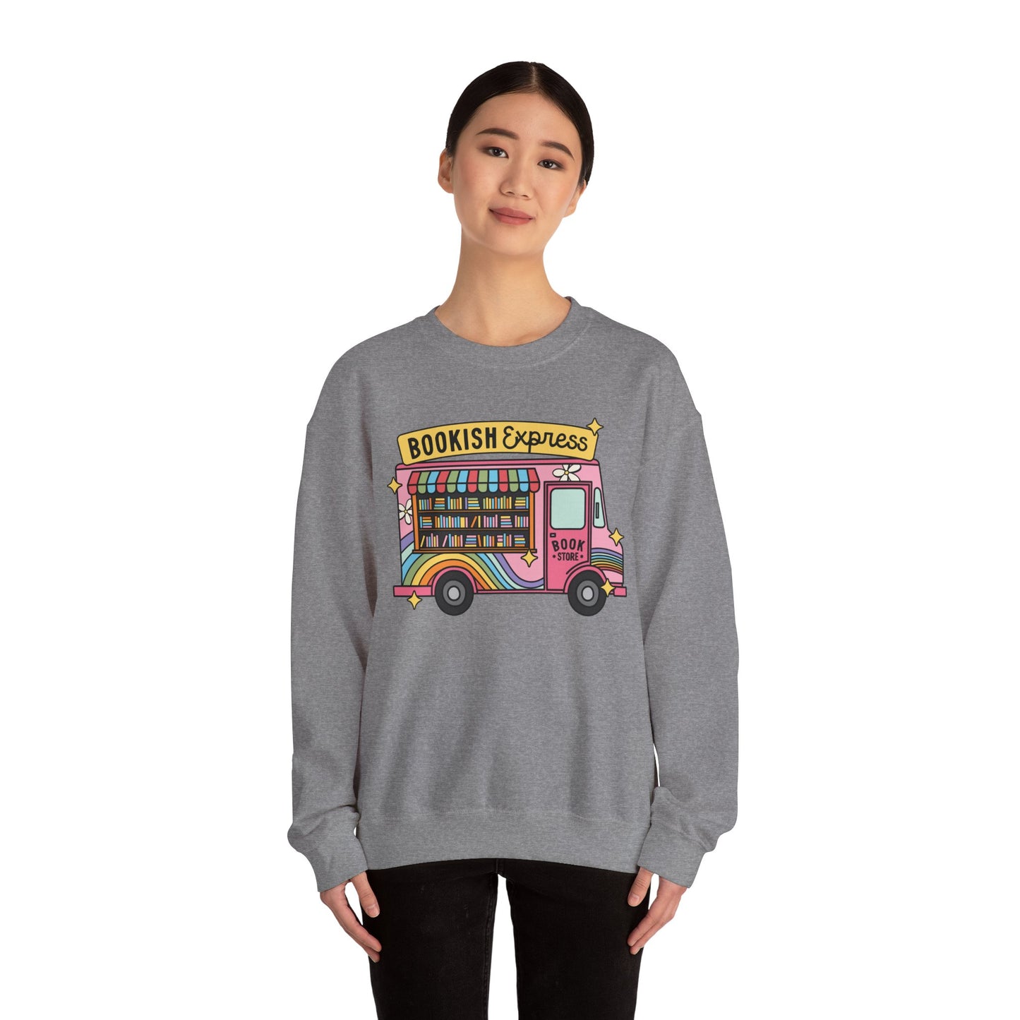 Bookish Express Unisex Heavy Blend Crewneck Sweatshirt