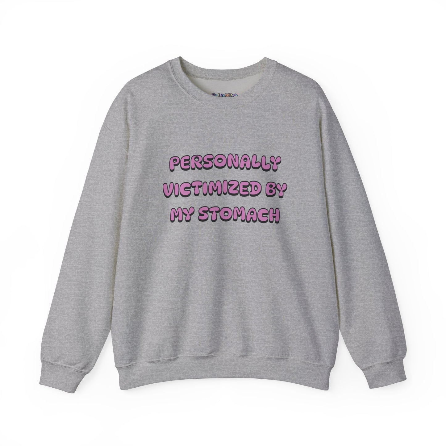 'Personally Victimized by My Stomach' Unisex Crewneck Sweatshirt