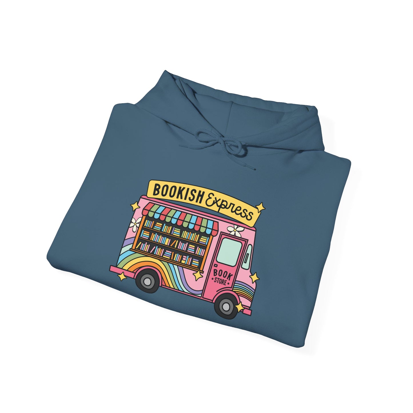 Bookish Express Hoodie - Cozy Unisex Heavy Blend Sweatshirt
