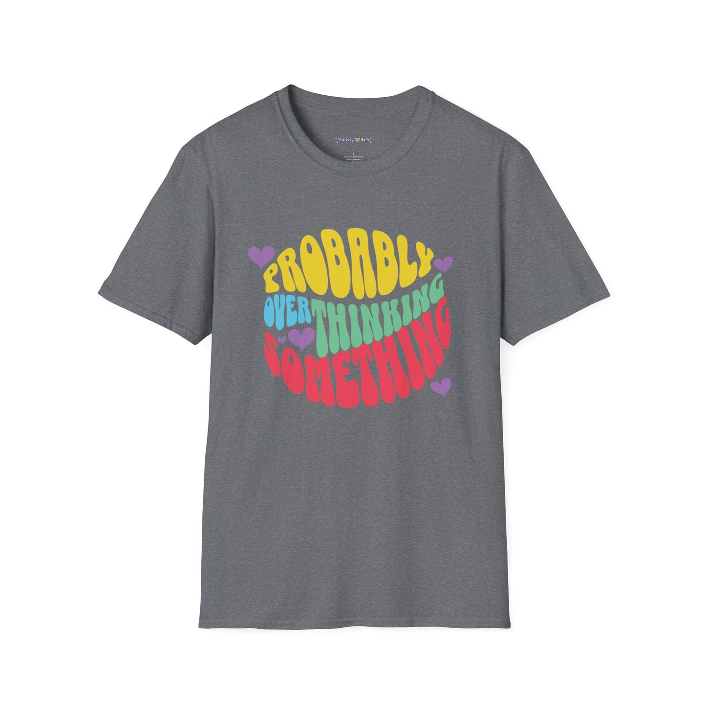 'Probably Overthinking Something' Unisex Softstyle T-Shirt