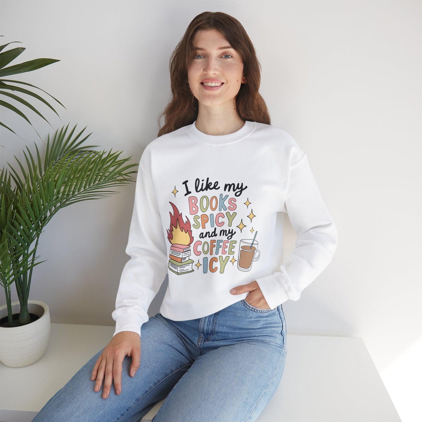 Books Spicy & Coffee Icy Unisex Sweatshirt