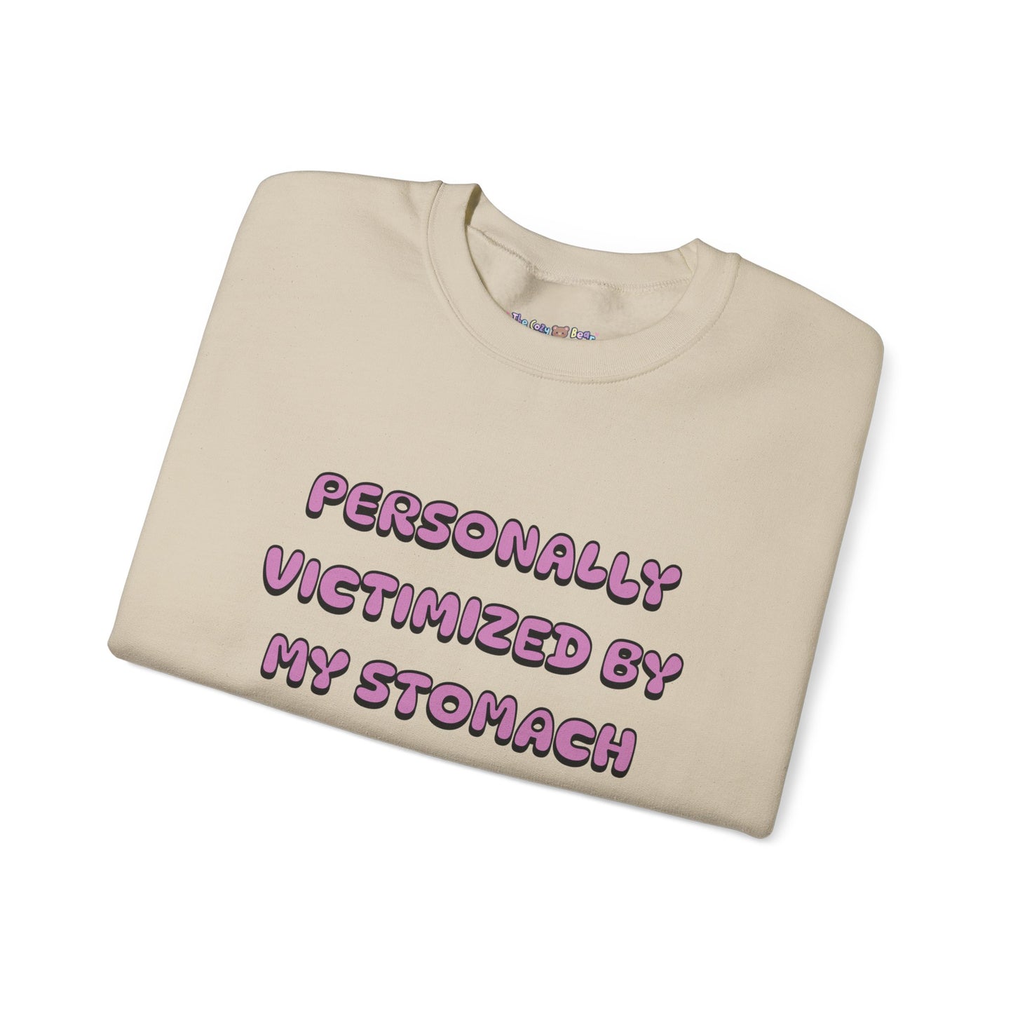 'Personally Victimized by My Stomach' Unisex Crewneck Sweatshirt