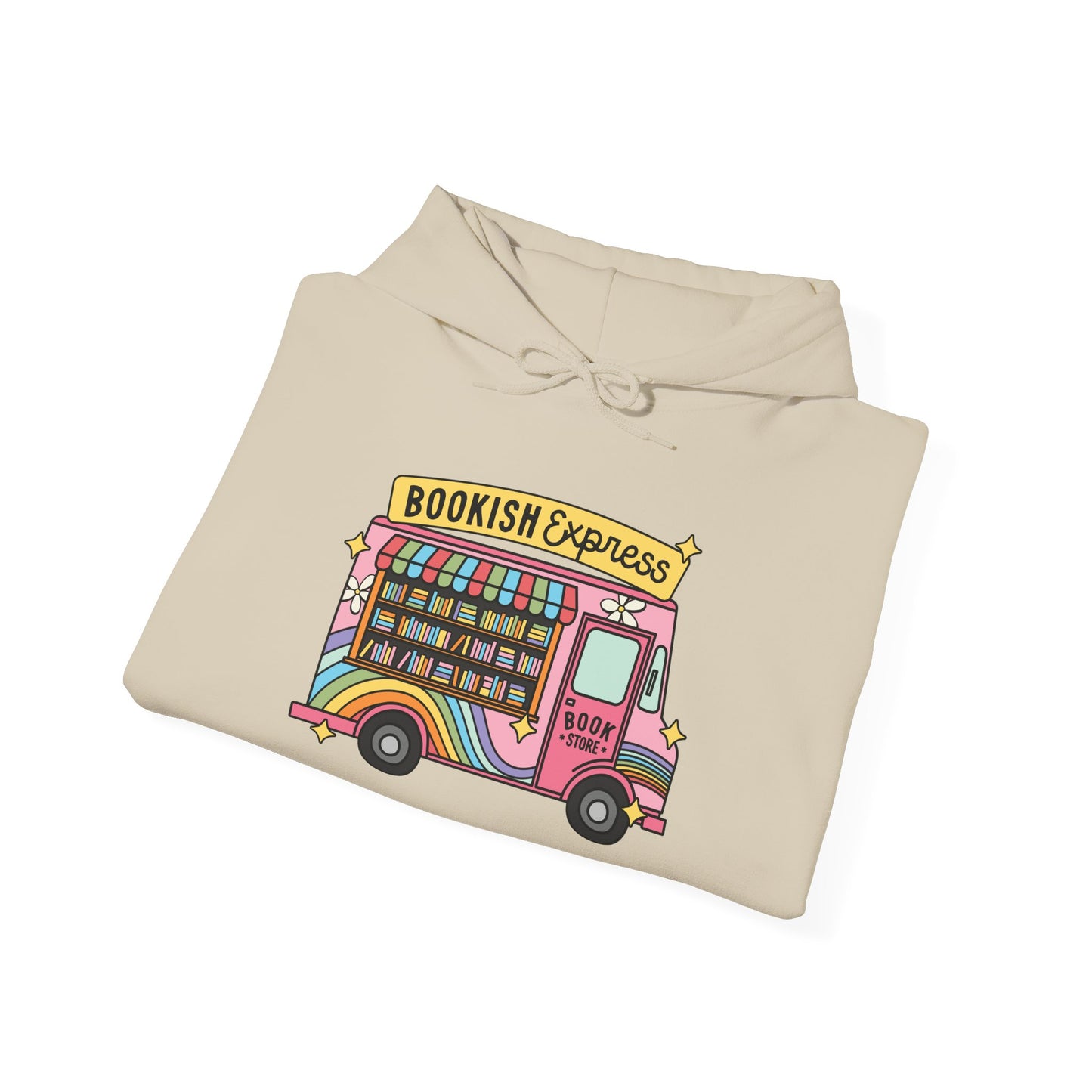 Bookish Express Hoodie - Cozy Unisex Heavy Blend Sweatshirt