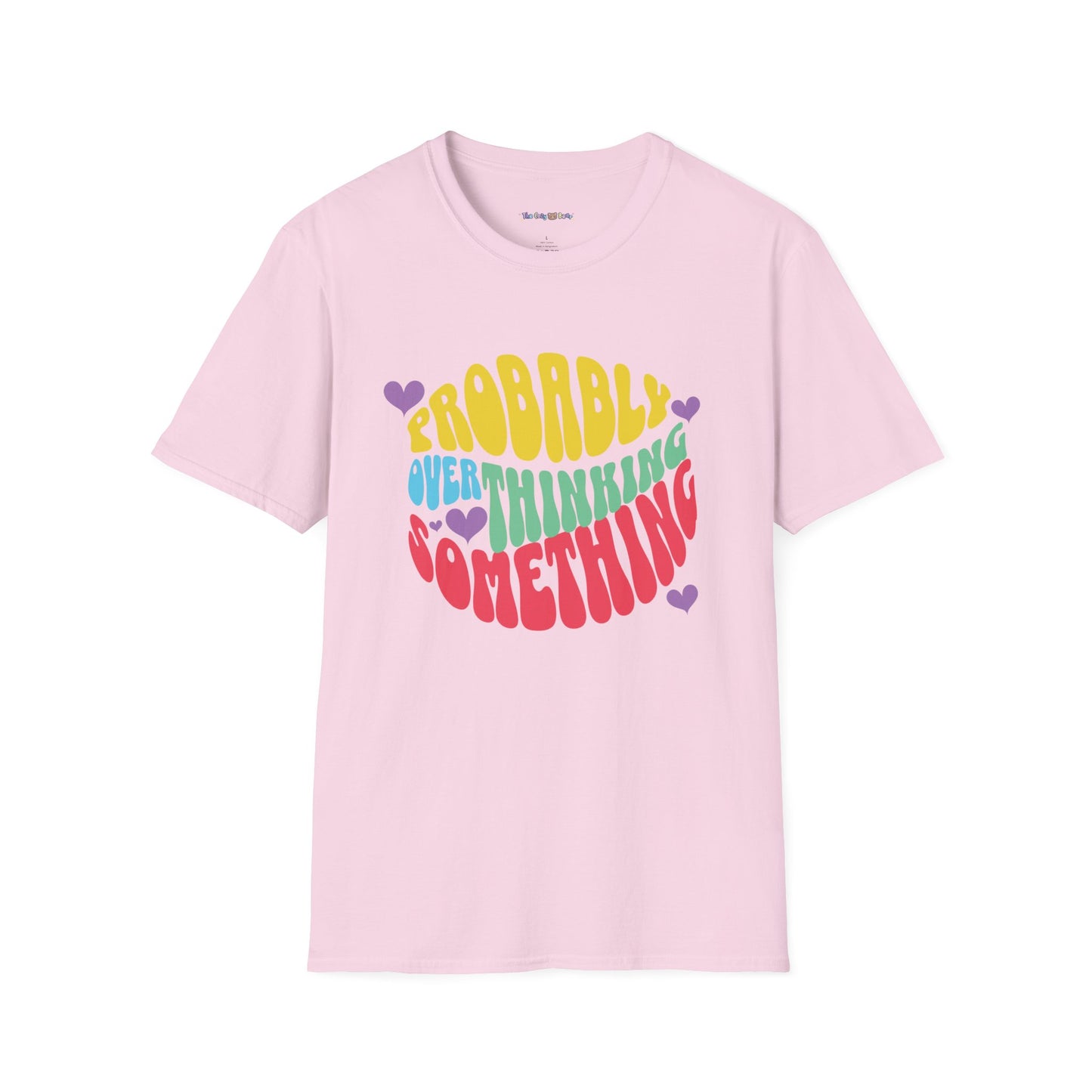 'Probably Overthinking Something' Unisex Softstyle T-Shirt