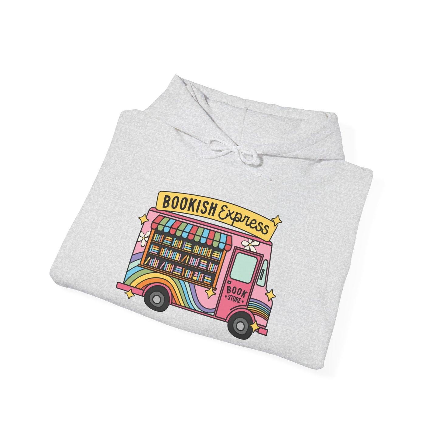 Bookish Express Hoodie - Cozy Unisex Heavy Blend Sweatshirt