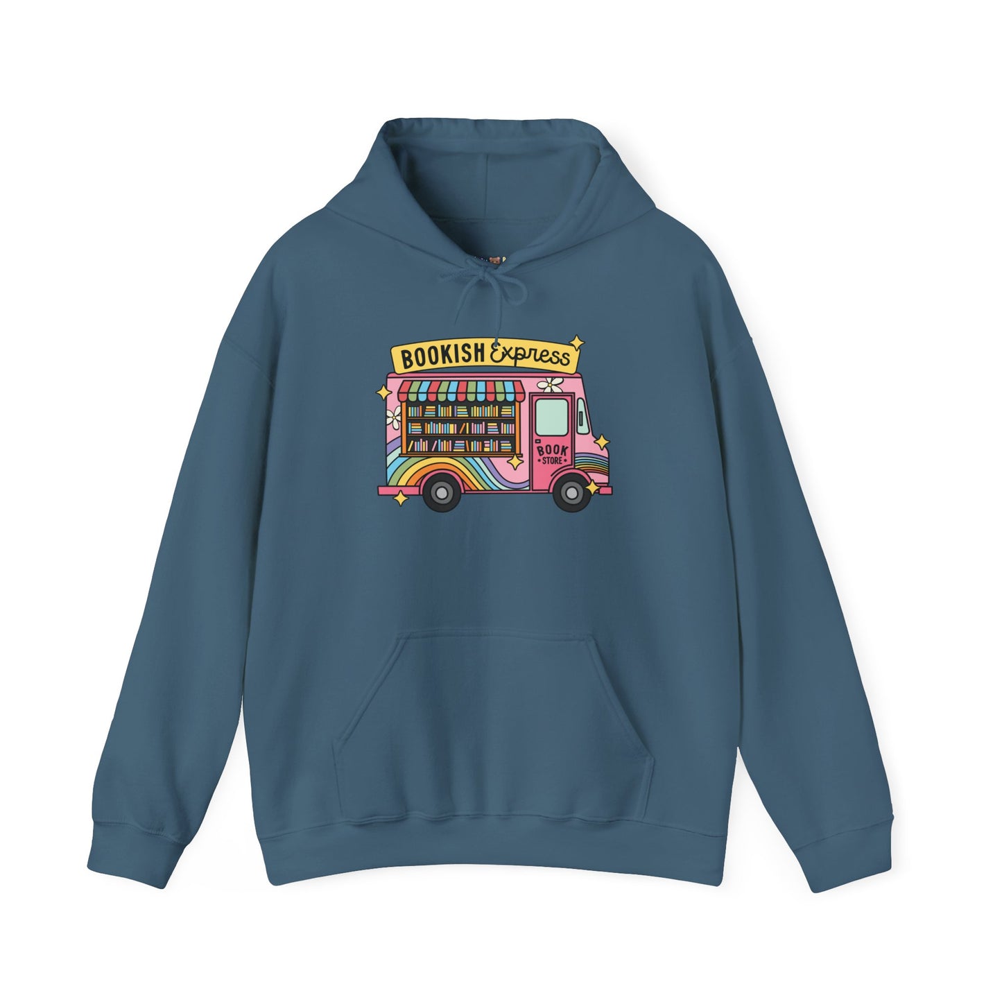 Bookish Express Hoodie - Cozy Unisex Heavy Blend Sweatshirt