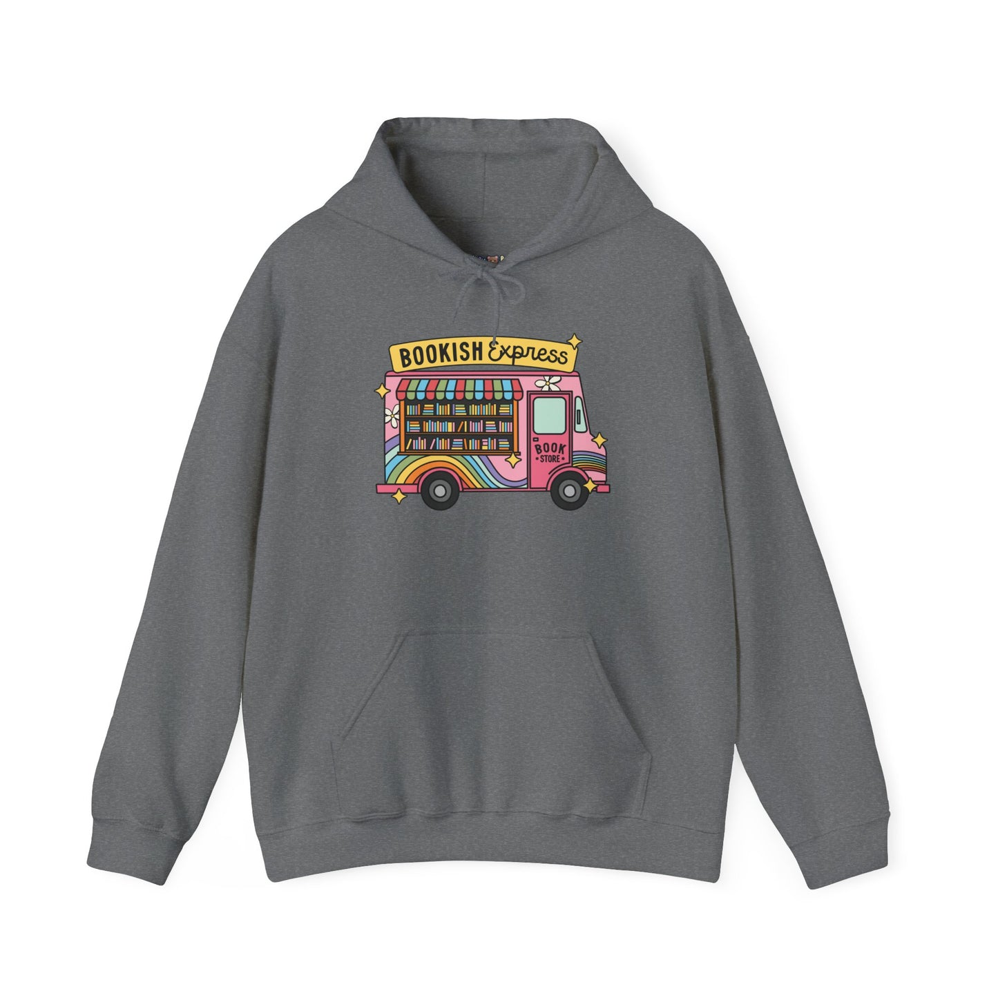 Bookish Express Hoodie - Cozy Unisex Heavy Blend Sweatshirt