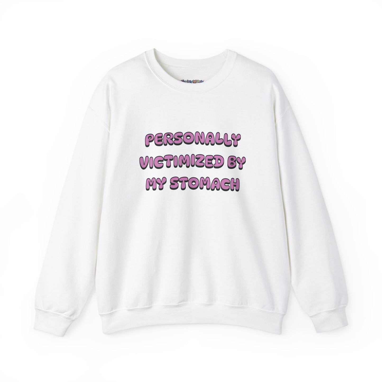 'Personally Victimized by My Stomach' Unisex Crewneck Sweatshirt
