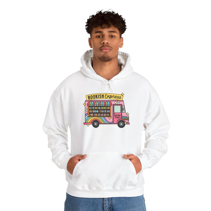 Bookish Express Hoodie - Cozy Unisex Heavy Blend Sweatshirt